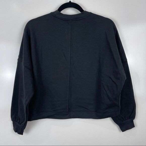 NEW Cotton On Black Woodstock Graphic Crewneck Sweatshirt Long Sleeve Womens XXS - Picture 3 of 8